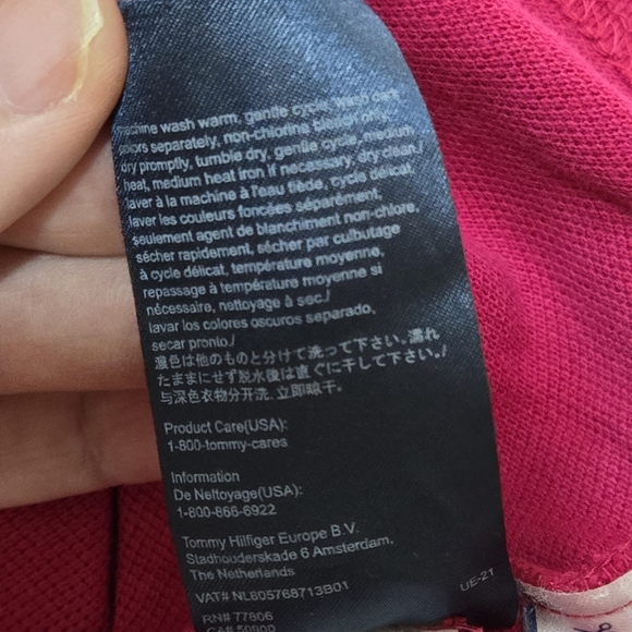 Tommy Hilfiger Men's Xl Pink Polo Short Sleeve Shirt - Picture 8 of 9